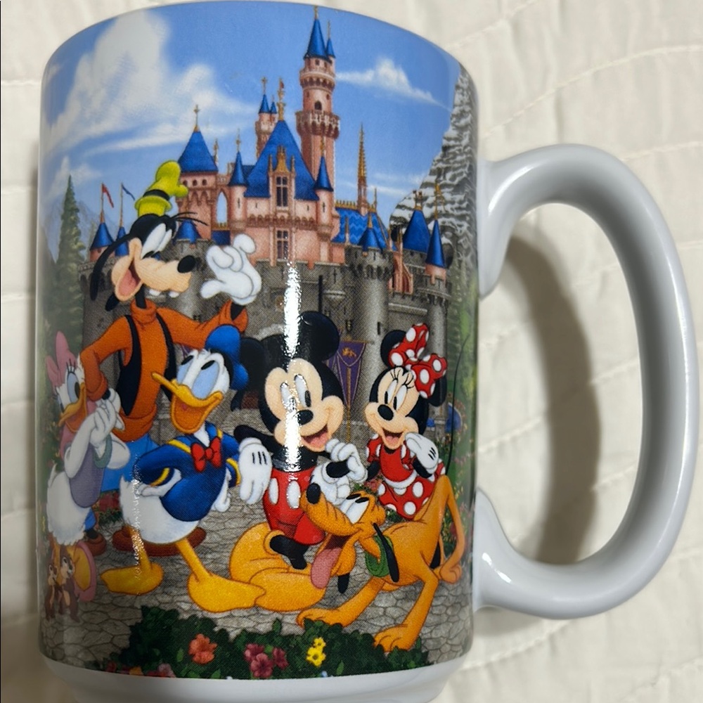 Disneyland Blue and White Character Mug for Dining